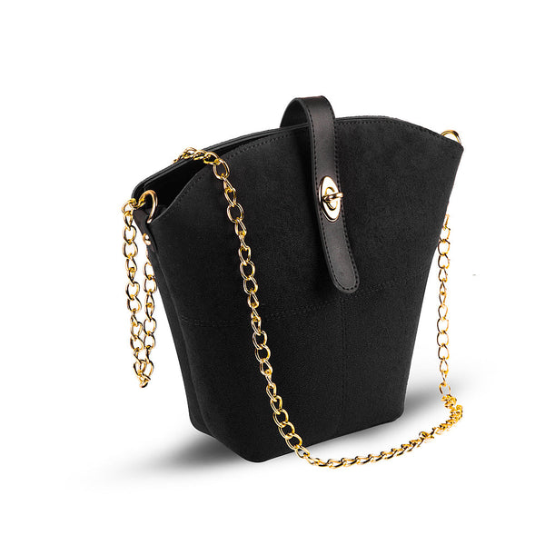 BUCKET SUEDE CHAIN BLACK