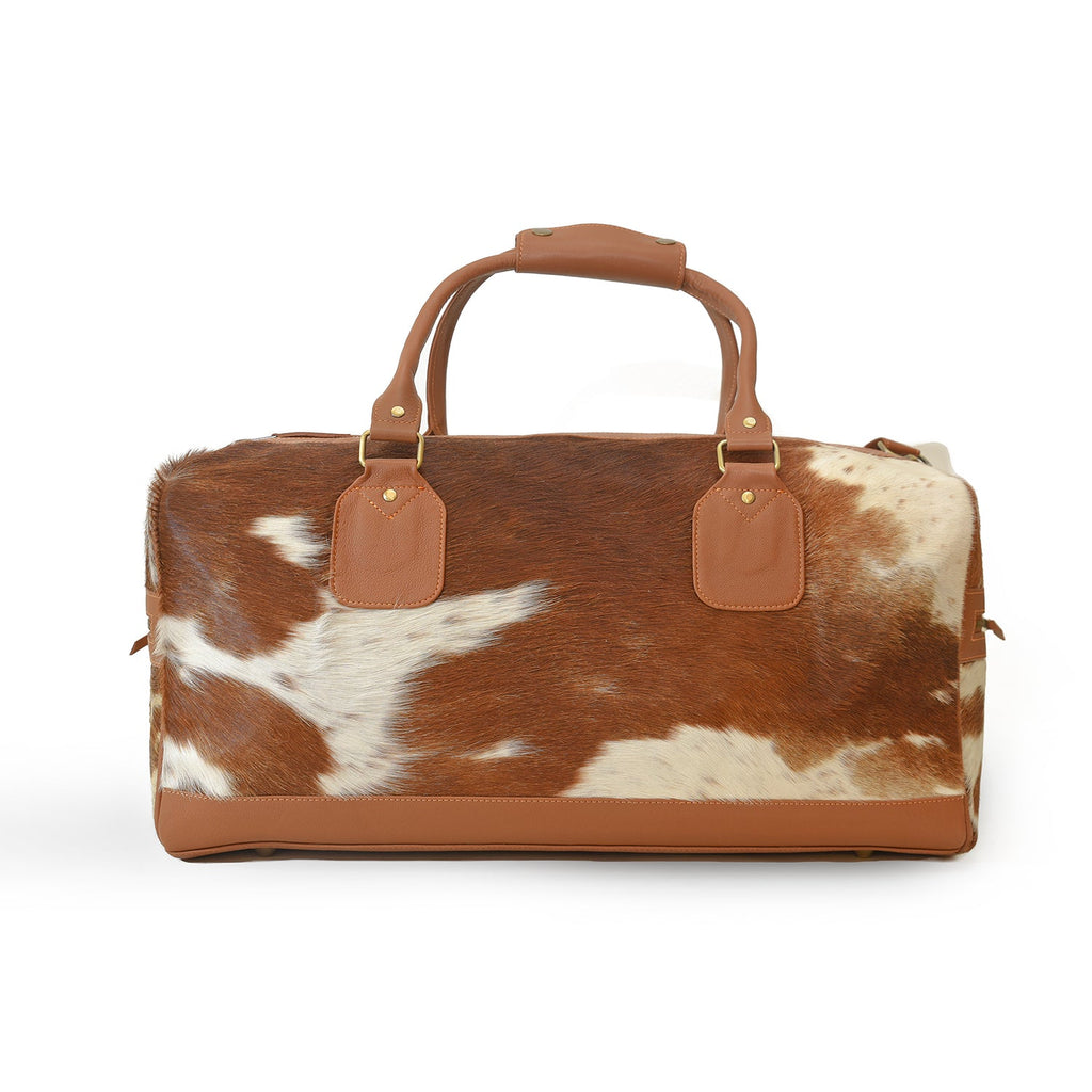 MOXI LEATHER DUFFEL BROWN