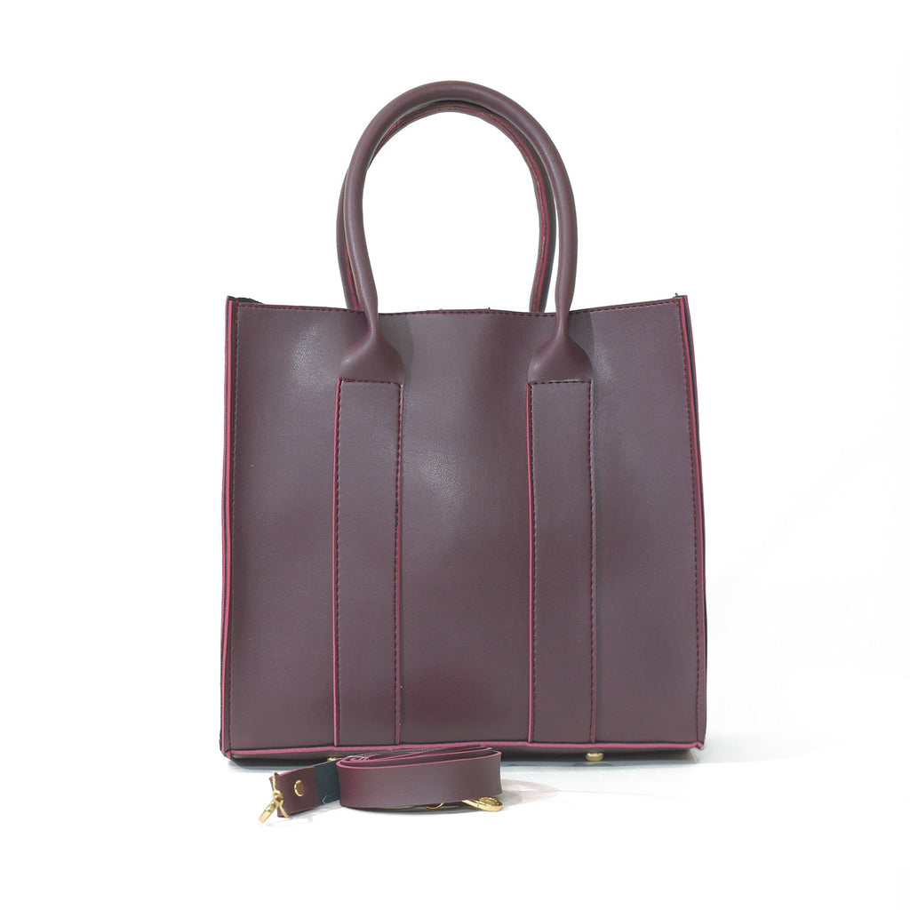 TOTE ALBERTA 3 PCS BAG SET MAROON