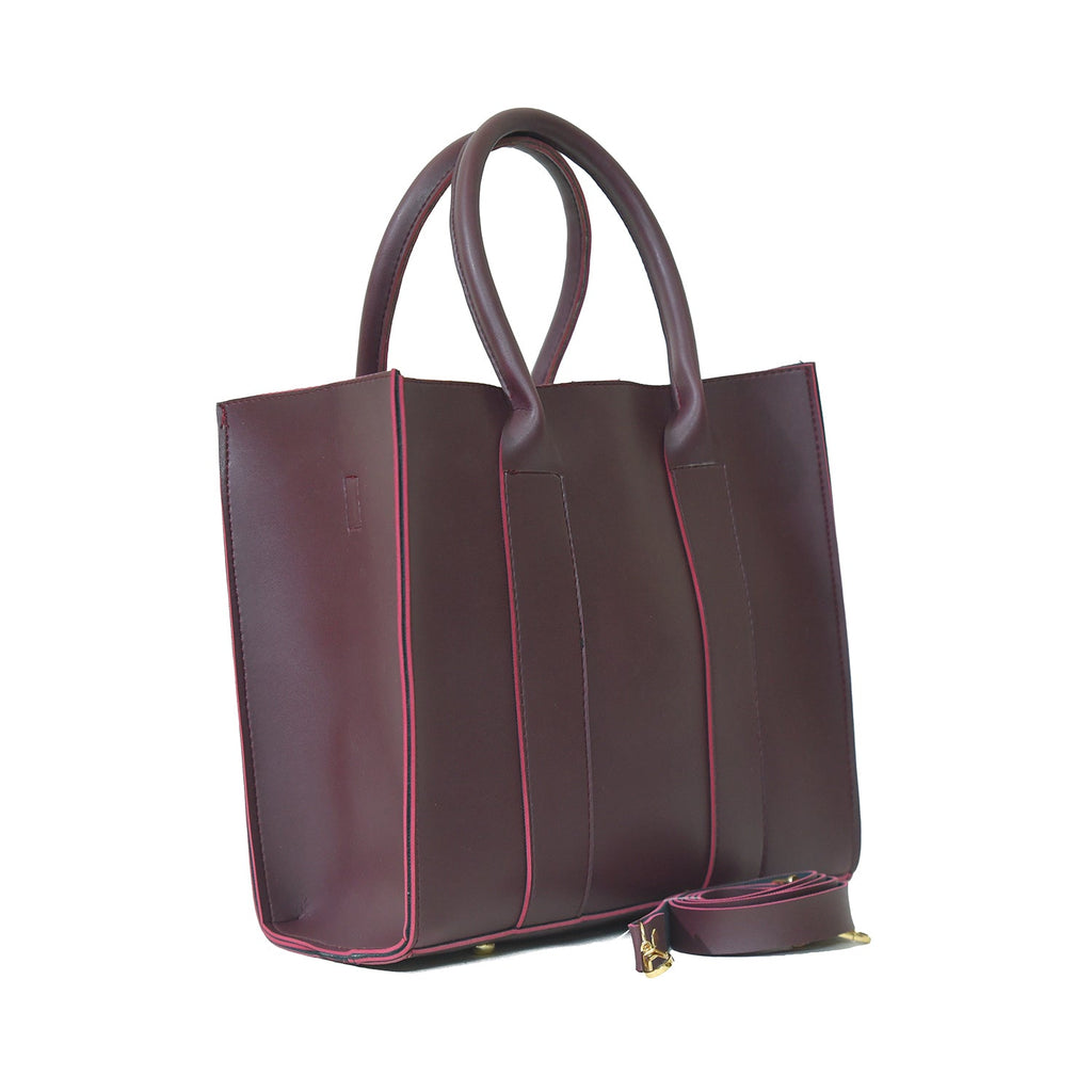 TOTE ALBERTA 3 PCS BAG SET MAROON