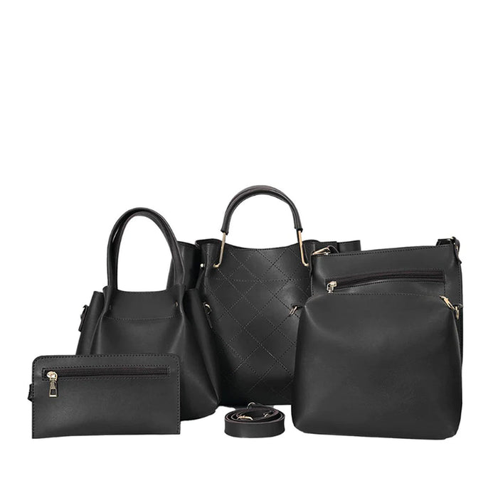 FABULOUS 5 PCS BLACK BAG SET