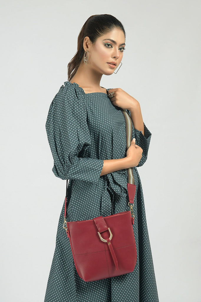 BOB MEHROON CROSS BODY BAG