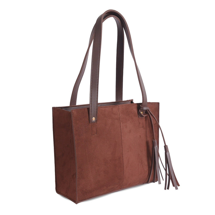 SUEDE BAG CHOCOLATE