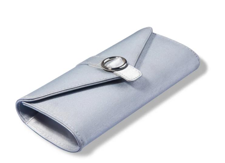 SONATA GREY SUEDE CLUTCH