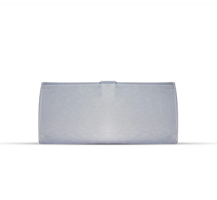 SONATA GREY SUEDE CLUTCH