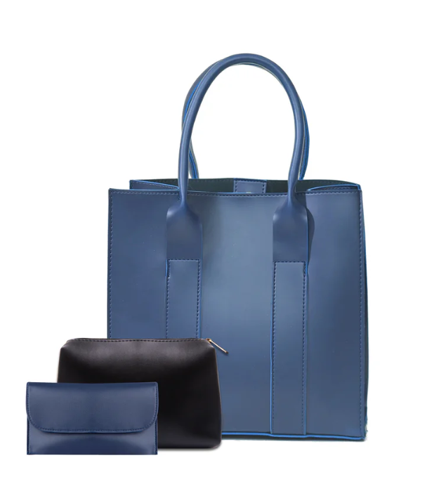 TOTE ALBERTA 3 PCS BAG SET BLUE