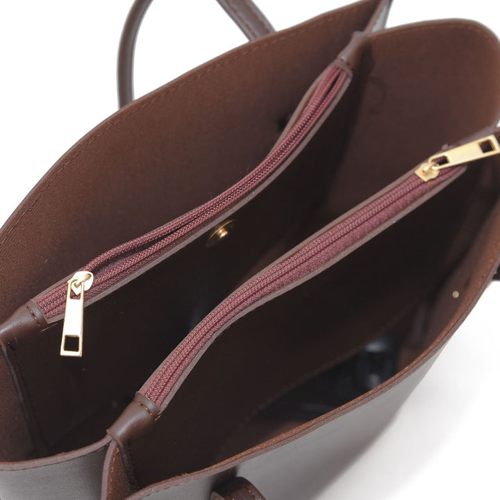 CANVA CHOCLATE BROWN TOTE