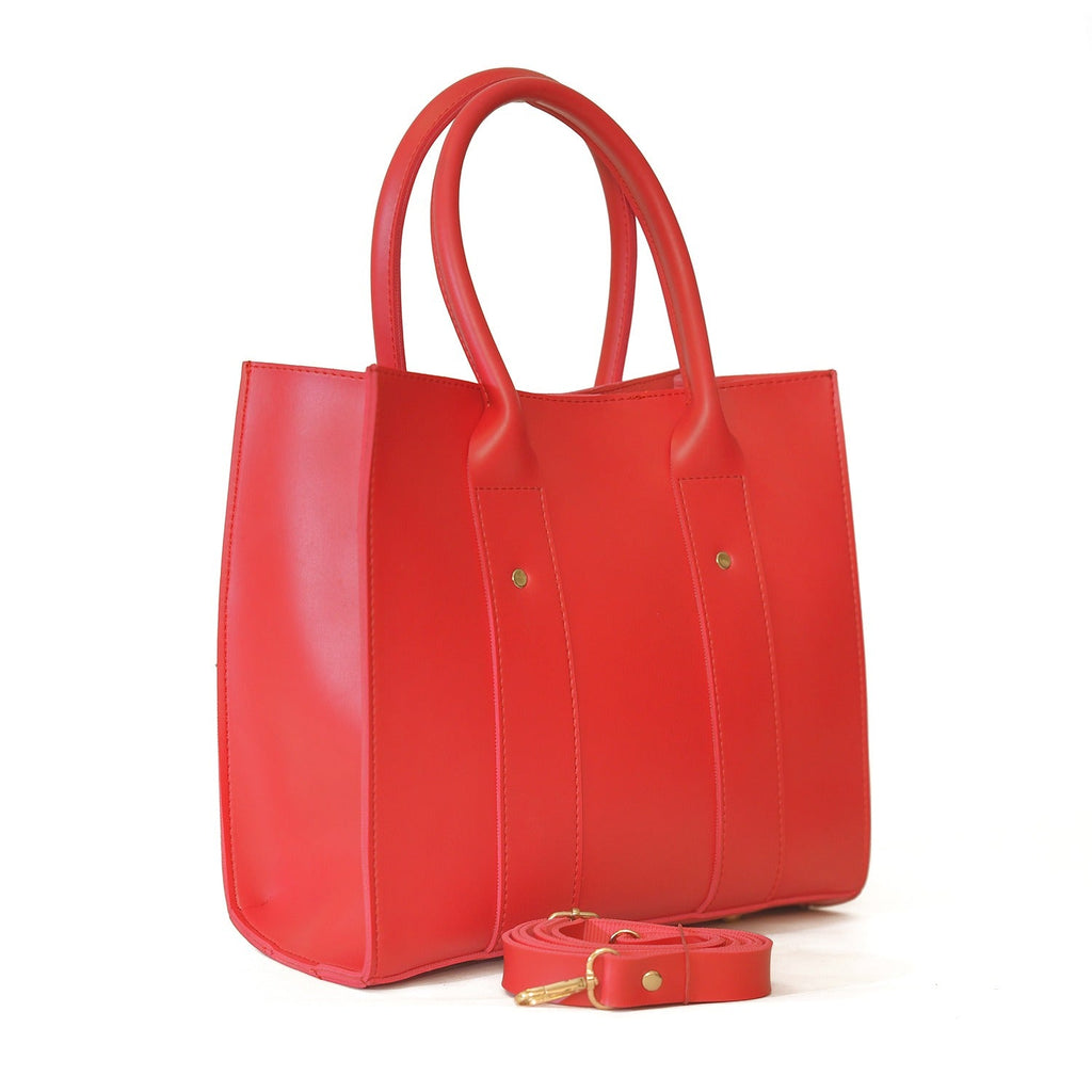 TOTE ALBERTA 3 PCS BAG SET RED