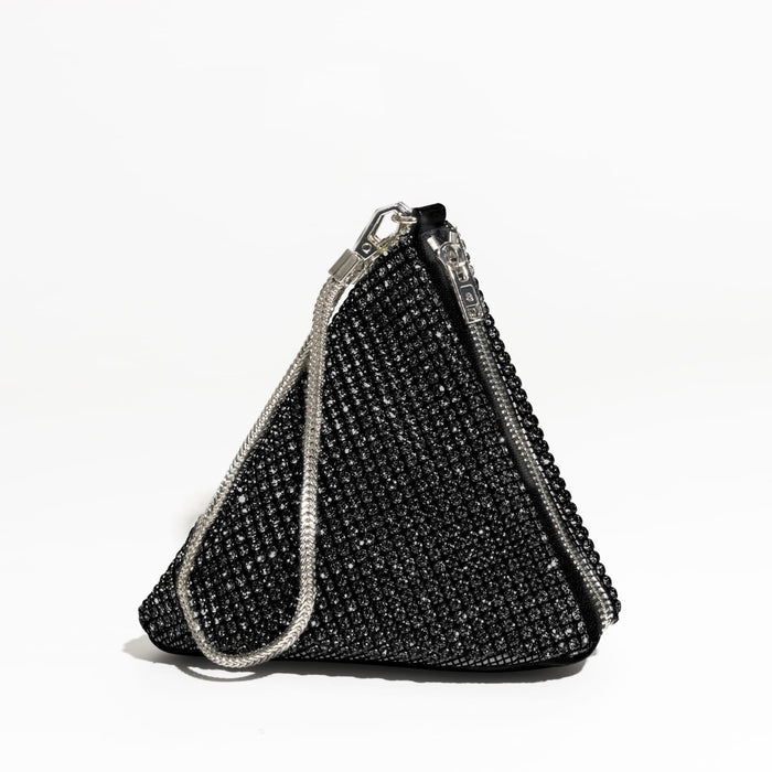 TRINANGLE DIAMOND BAG BLACK