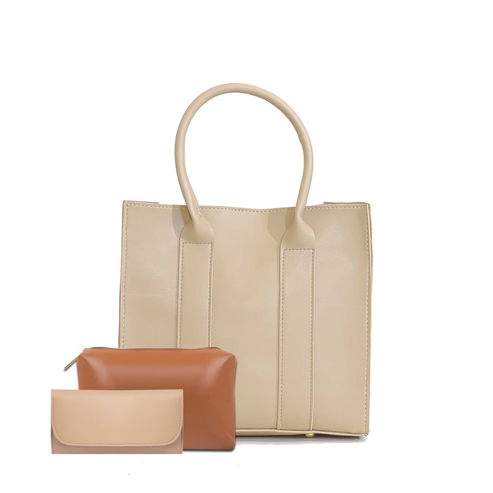 TOTE ALBERTA 3 PCS SET BEIGE