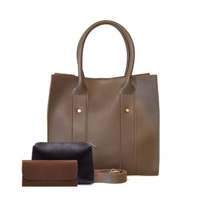 TOTE ALBERTA 3 PCS SET CHOCO